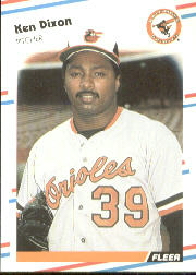1988 Fleer Baseball Cards      557     Ken Dixon